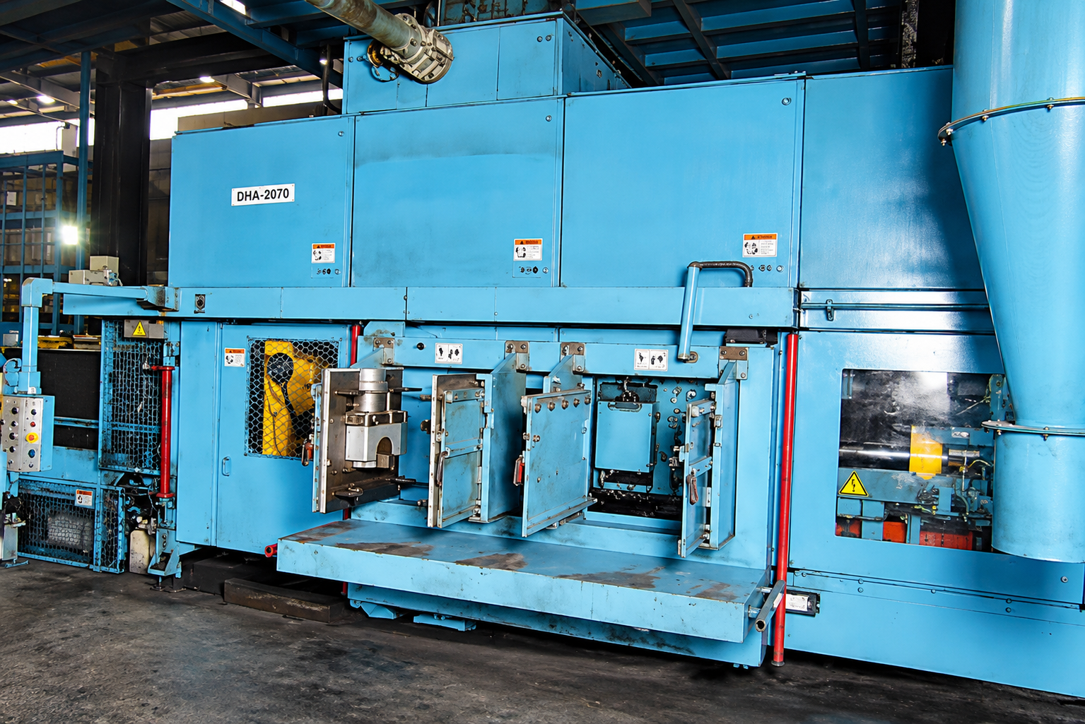 Modern die casting and machining factory floor